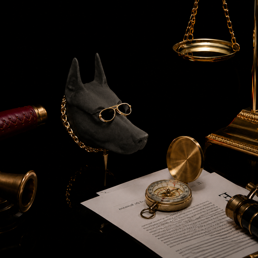Doberman With glasses